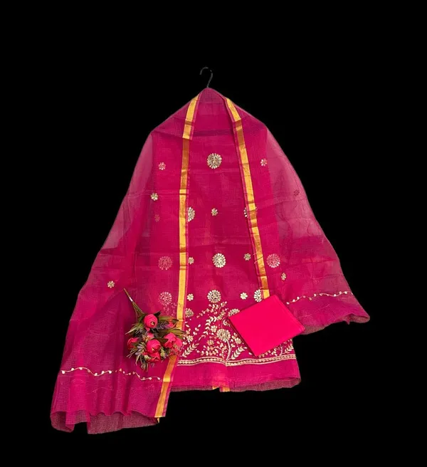 Glimmering_Kota_Doria_Gota_Patti_Pink_Suit