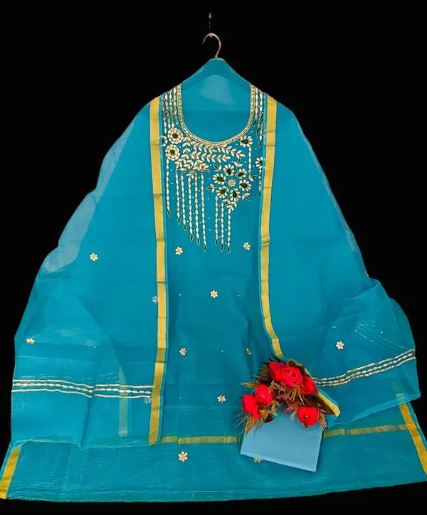 Glimmering_Kota_Doria_Gota_Patti_Blue_Suit