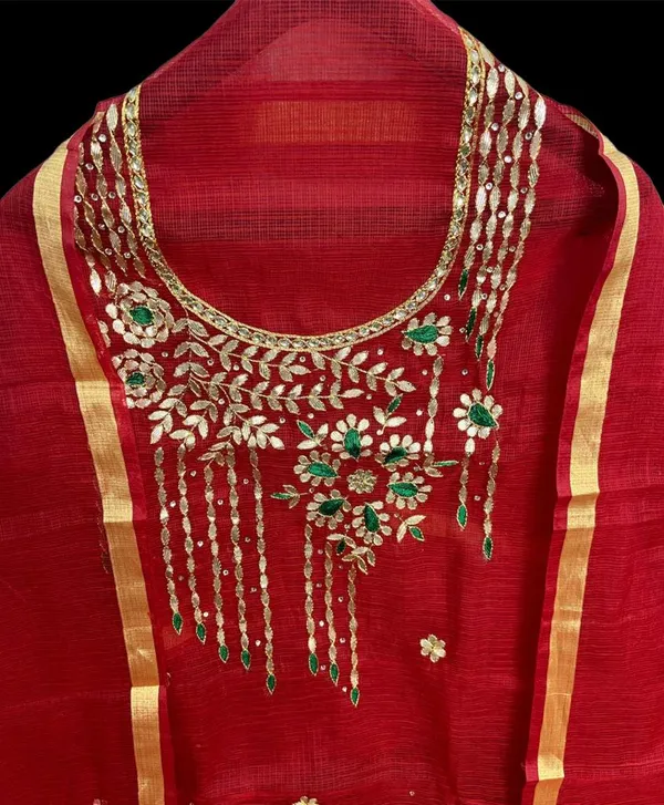 Glimmering_Kota_Doria_Gota_Patti_Red_Suit
