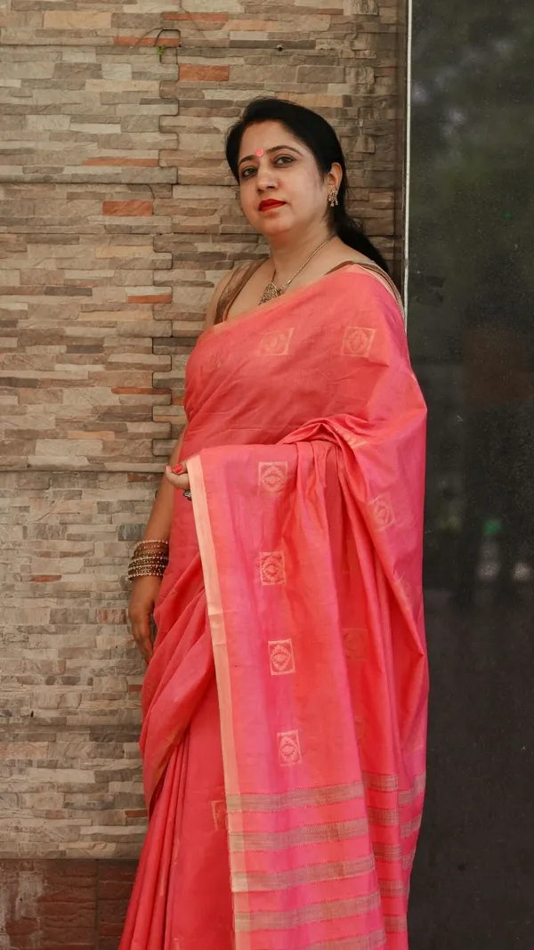 Pure_Kota_Silk_Saree_Tulip_Red_Jaquard_Weaving