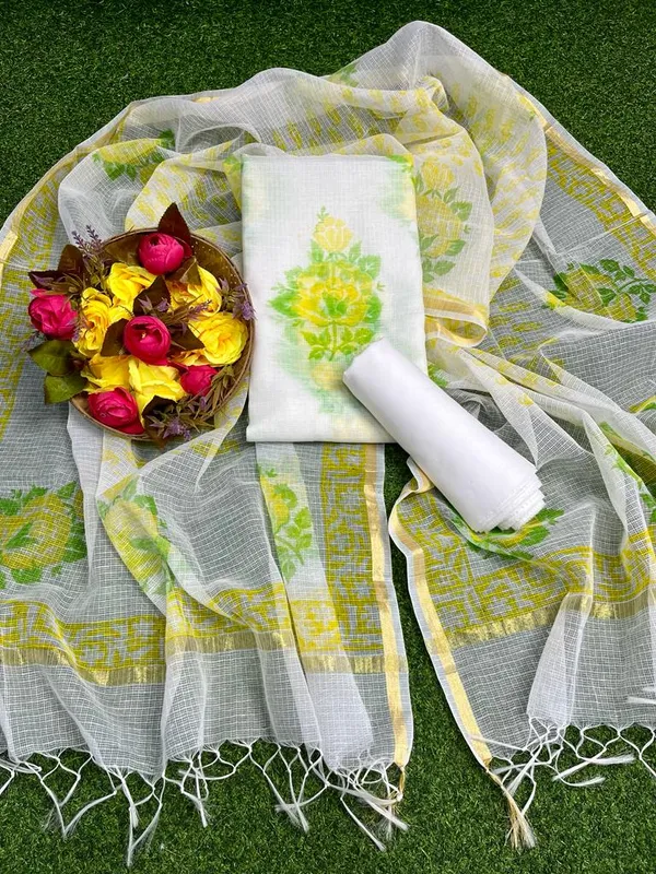Lucid_Kota_Doria_White_Suit_Blockprinted_(Top+Bottom+Dupatta)