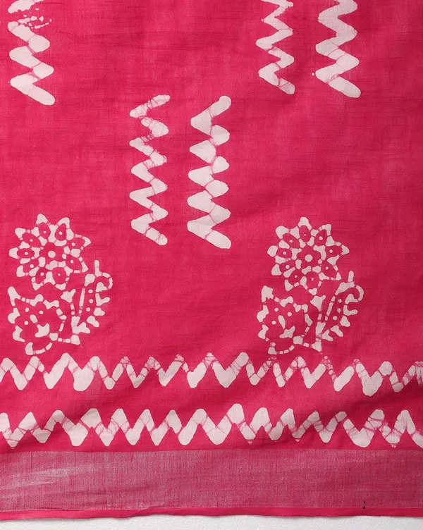Blushing_Slub_Linen_Wax_Batik_Hand_Dyed_Saree_Pink