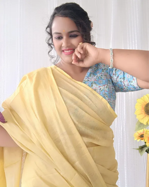 Gorgeous_Pure_Tissue_Linen_Handdyed_Saree_Yellow