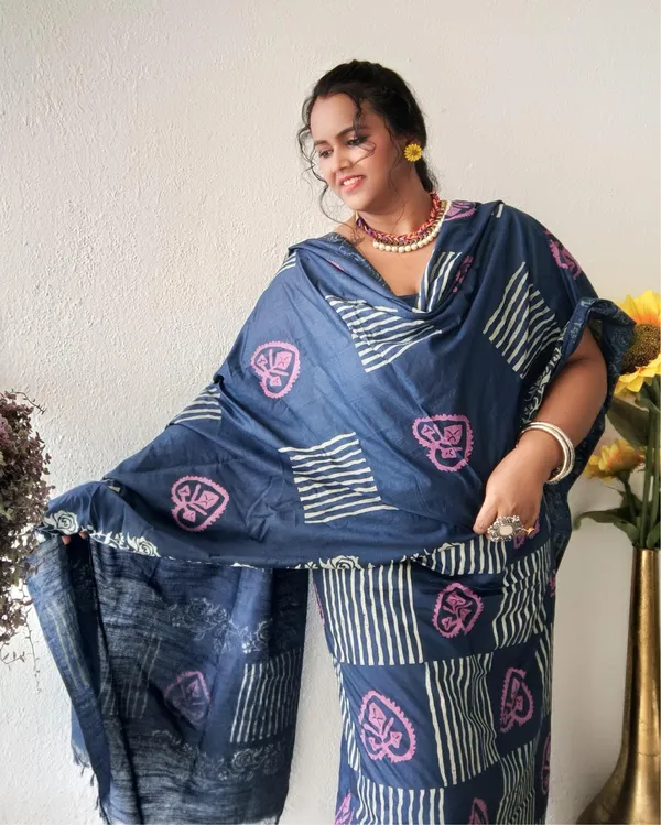 Katan_Silk_Floral_Blockprint_Blue_Suit