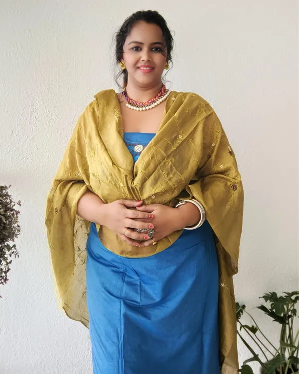 Embroidered_Katan_Silk_Blue_&_Brown_Suit