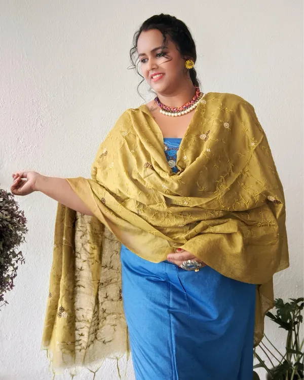 Embroidered_Katan_Silk_Blue_&_Brown_Suit