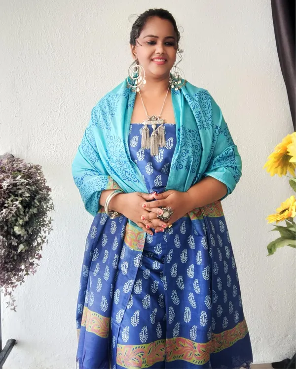 Katan_Silk_Decorous_Blockprint_Blue_&_Green_Suit