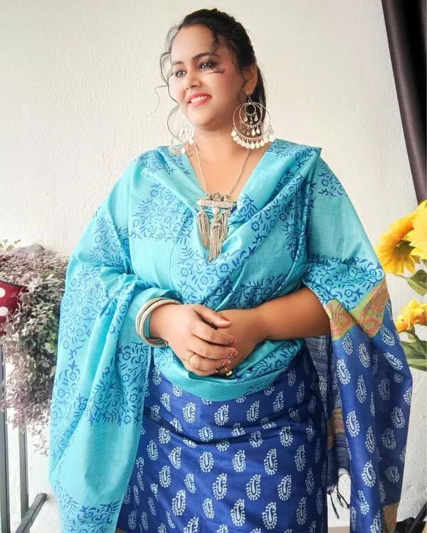 Katan_Silk_Decorous_Blockprint_Blue_&_Green_Suit