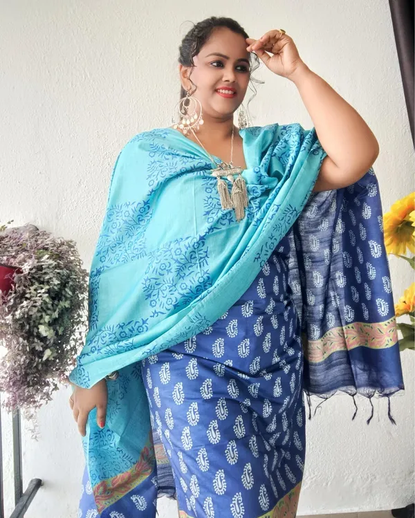 Katan_Silk_Decorous_Blockprint_Blue_&_Green_Suit