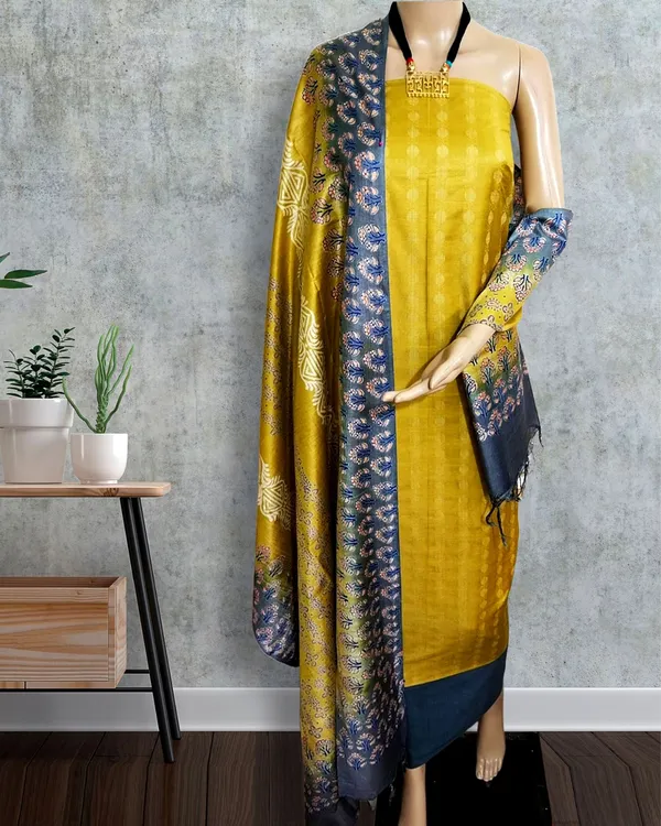 Katan_Silk_Striking_Blockprint_Yellow_Suit