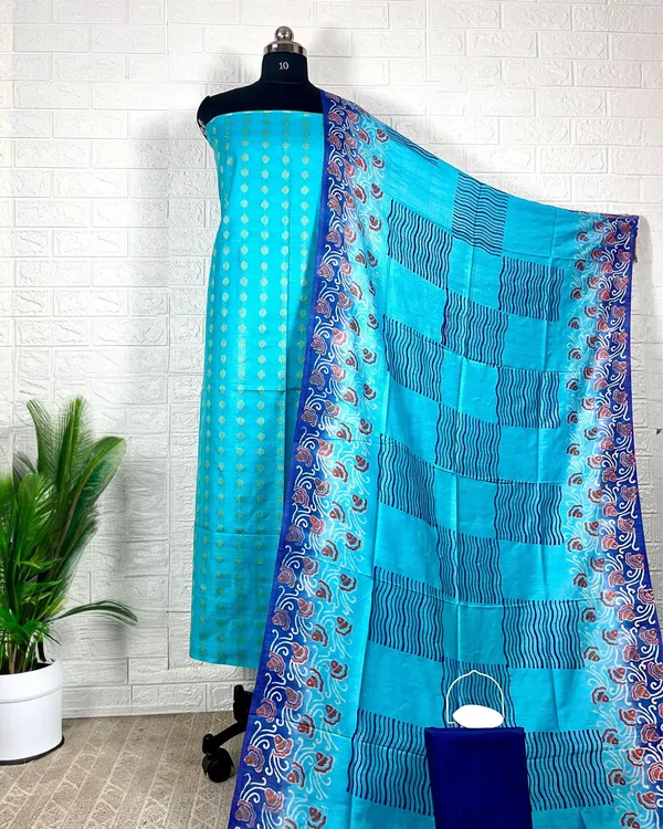 Katan_Silk_Inspiring_Blockprint_Blue_Suit