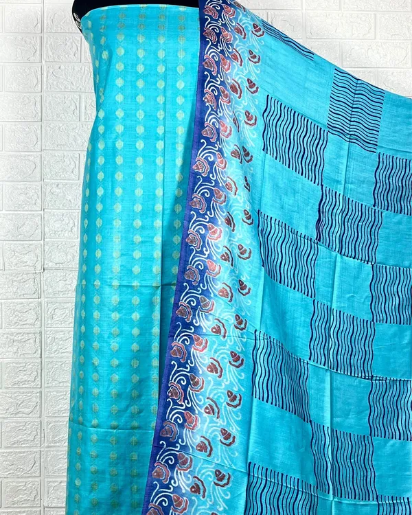 Katan_Silk_Inspiring_Blockprint_Blue_Suit
