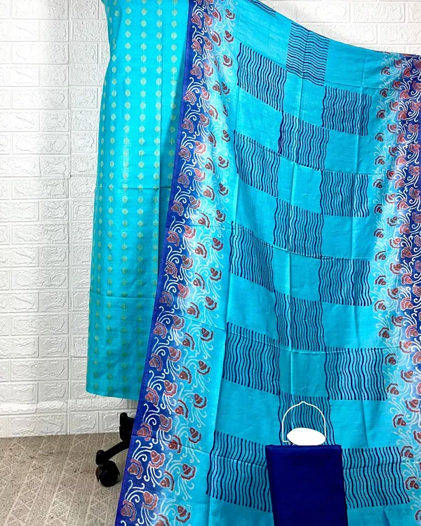 Katan_Silk_Inspiring_Blockprint_Blue_Suit
