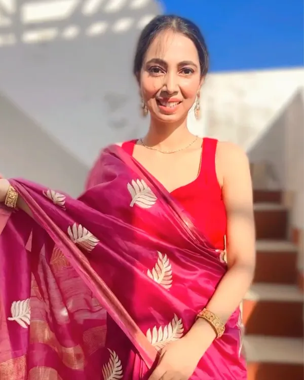 Silkmark_Muga_Tussar_Silk_Embroidered_Saree_Purple