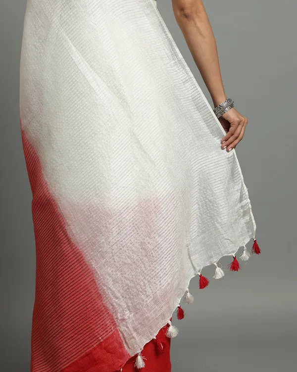 Serene_Pure_Linen_Handloom_Saree_White_&_Red_Embroidered