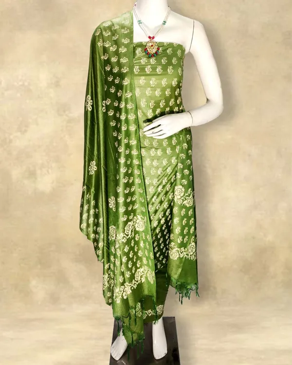 Katan_Silk_Splendid_Blockprint_Leaf_Green_Suit