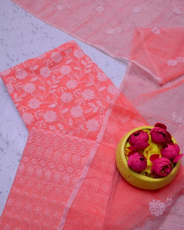 Embroidered_Striking_Kota_Doria_Suit_Pink_(Top+Bottom+Dupatta)
