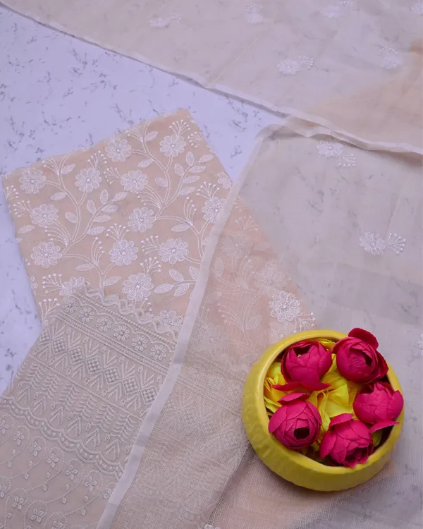 Embroidered_Blushing_Kota_Doria_Suit_Pink_(Top+Bottom+Dupatta)
