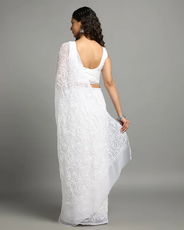 Tepchi_Handwork_Georgette_Work_Saree_White