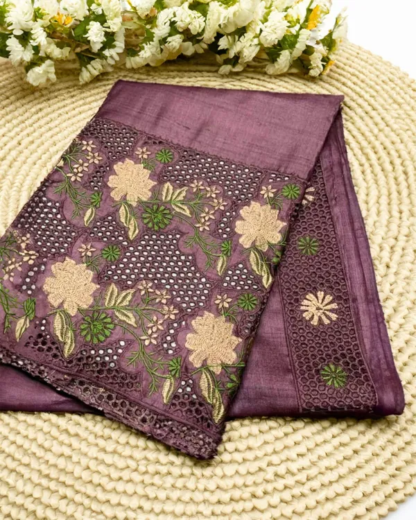 Silkmark_Pure_Tussar_Embroidery_&_Cutwork_Rose_Pink_Saree