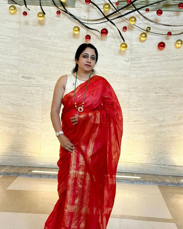 Pure_Kota_Silk_Saree_Red_Jaquard_Weaving