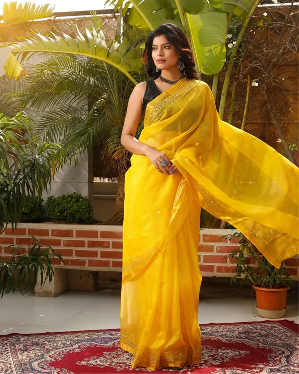 Pitta_Handwork_Pure_Silk_Kota_Doria_Saree_Yellow