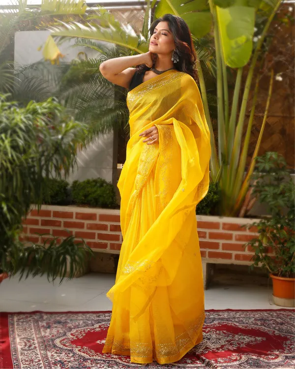 Pitta_Handwork_Pure_Silk_Kota_Doria_Saree_Yellow