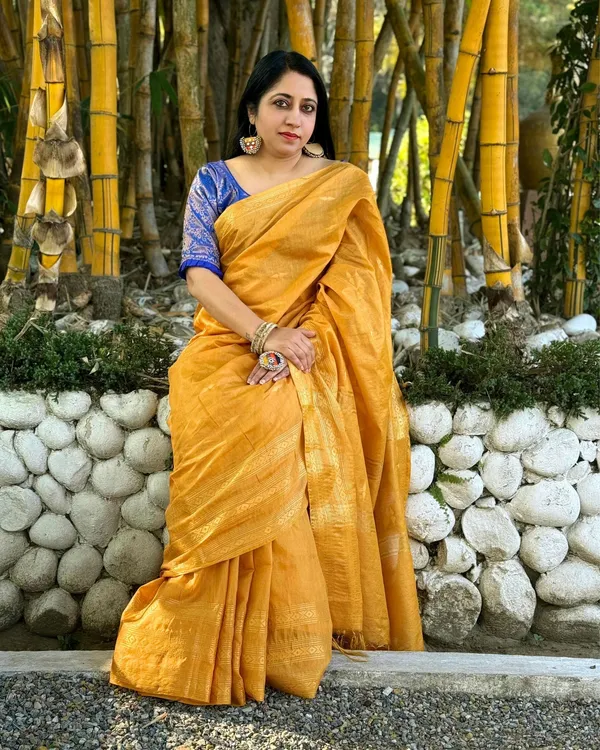 Katan_Banarasi_Silk_Saree_Yellow_Handcrafted