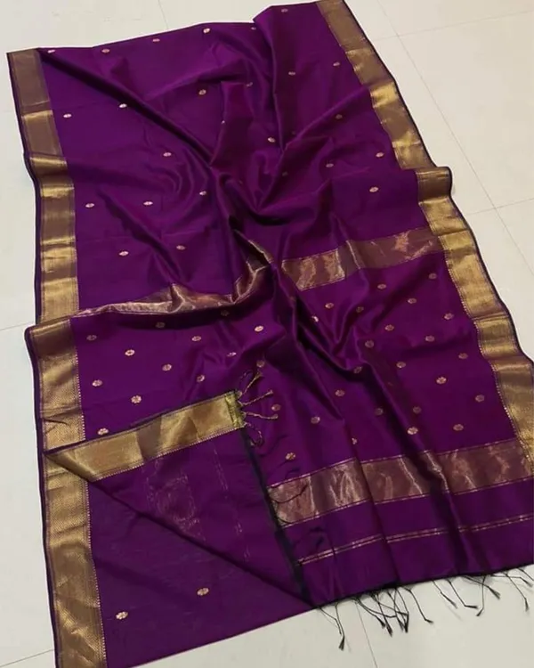 Ethereal_Maheshwari_Silk_Pure_Handloom_Saree_Burgundy
