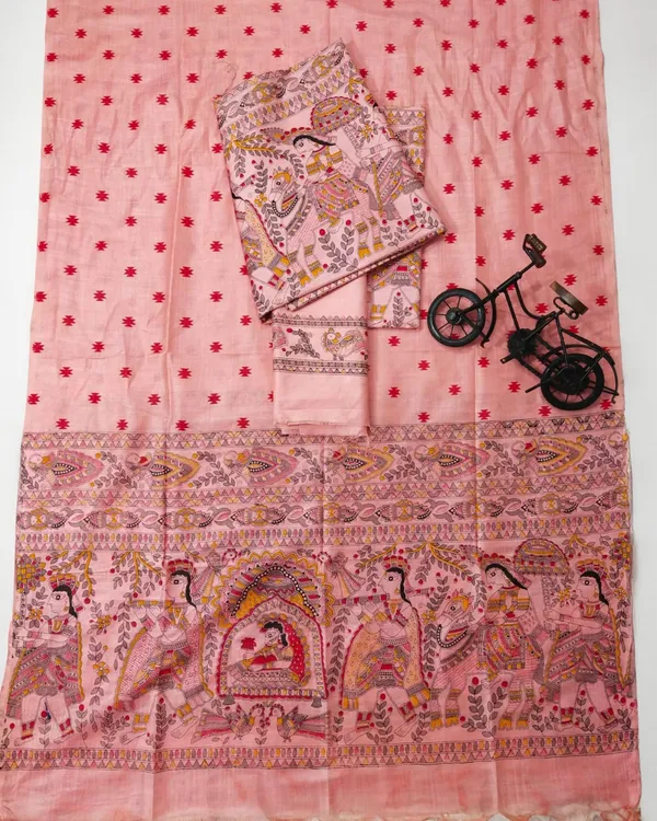 Ethereal_Katan_Silk_Madhubani_Pink_Suit