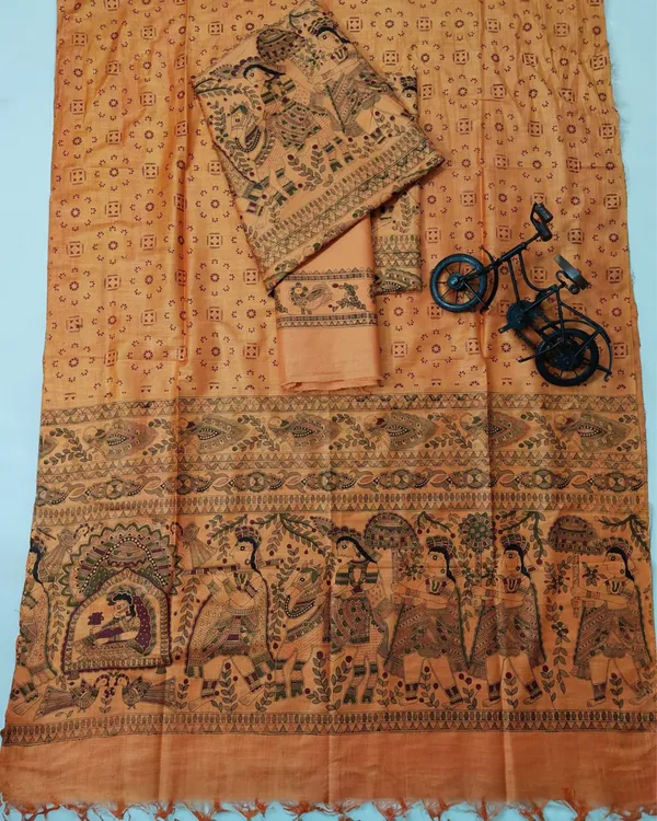 Splendid_Katan_Silk_Madhubani_Brown_Suit