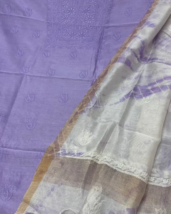 Chikankari_Pure_Chanderi_Silk_Beaming_Purple_Kurta_&_Dupatta