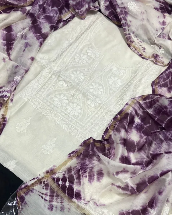 Chikankari_Pure_Chanderi_Silk_Modern_White_Kurta_&_Dupatta