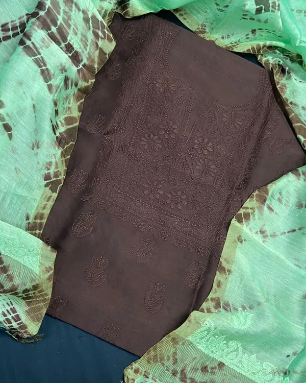 Chikankari_Pure_Chanderi_Silk_Radiant_Brown_Kurta_&_Dupatta