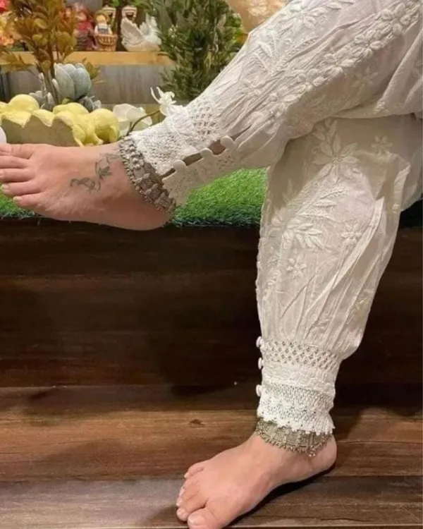 Cotton_Afghani_White_Chikankari_Pant_Free_Size