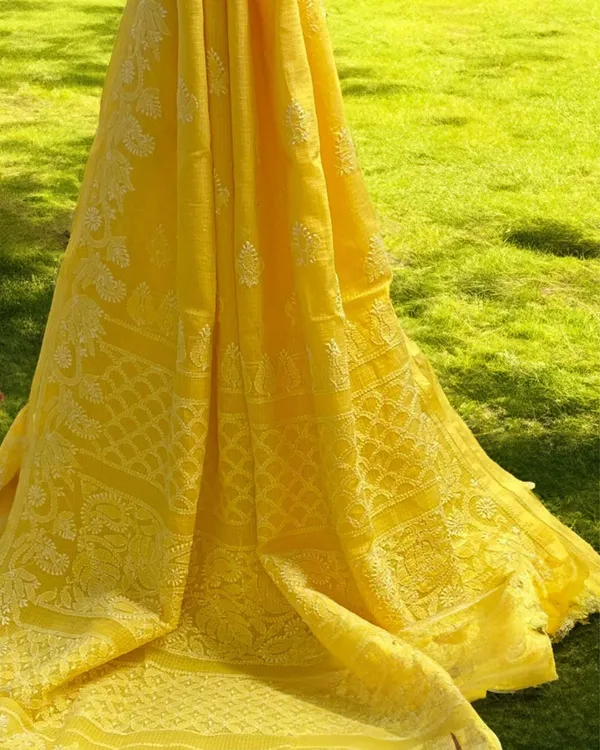Sunlit_Chikankari_Kota_Doria_Saree_Yellow_Handcrafted