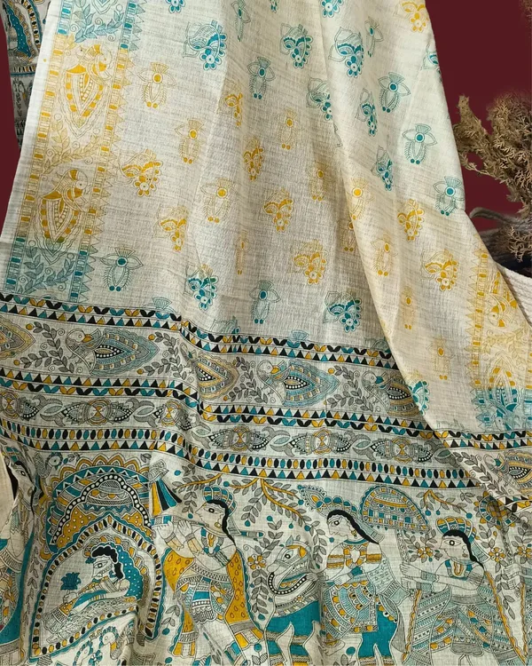 Bold_Madhubani_Wax_Batik_Hand_Dyed_Khadi_Silk_Beige_Suit