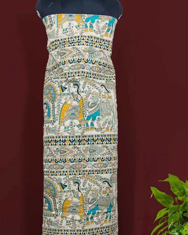 Bold_Madhubani_Wax_Batik_Hand_Dyed_Khadi_Silk_Beige_Suit