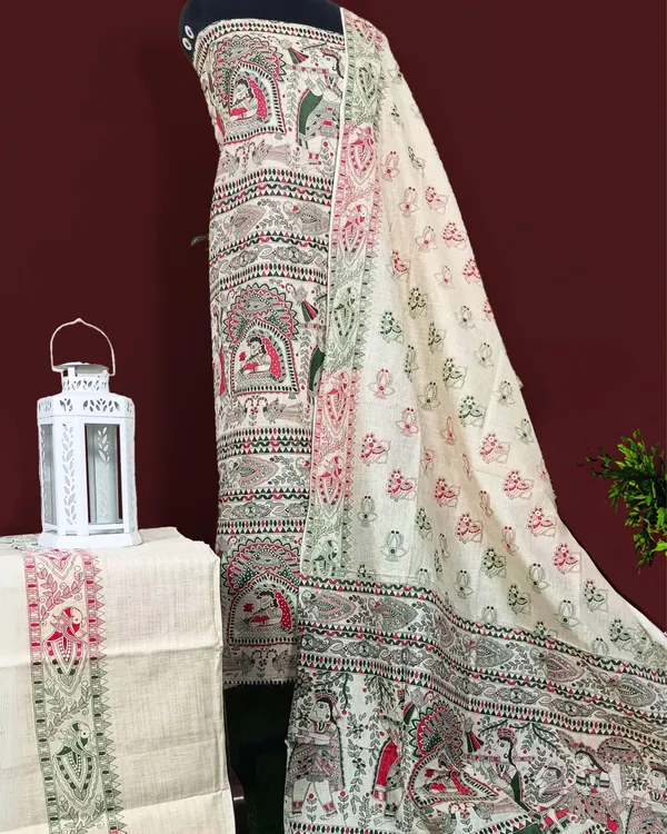 Misty_Madhubani_Wax_Batik_Hand_Dyed_Khadi_Silk_Beige_Suit