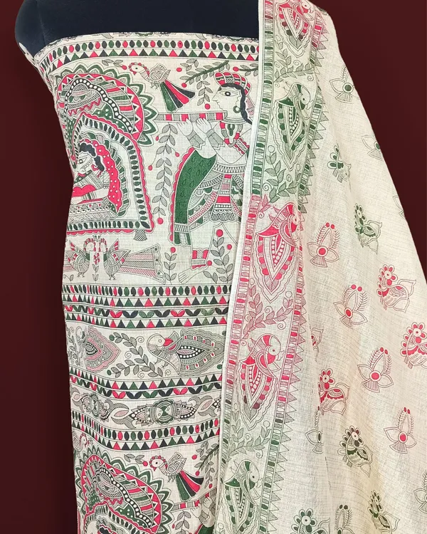 Misty_Madhubani_Wax_Batik_Hand_Dyed_Khadi_Silk_Beige_Suit
