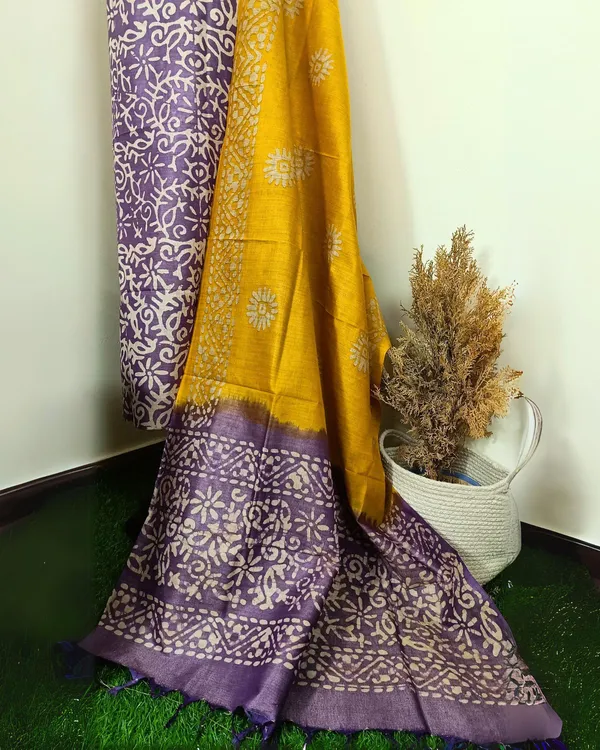 Wax_Batik_Hand_Dyed_Khadi_Silk_Lavender_Suit