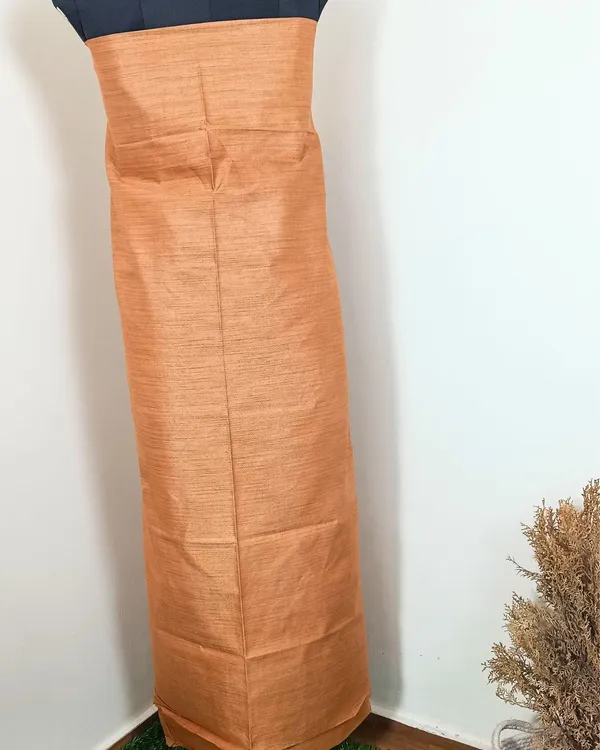 Blockprinted_Khadi_Silk_Peach_Suit