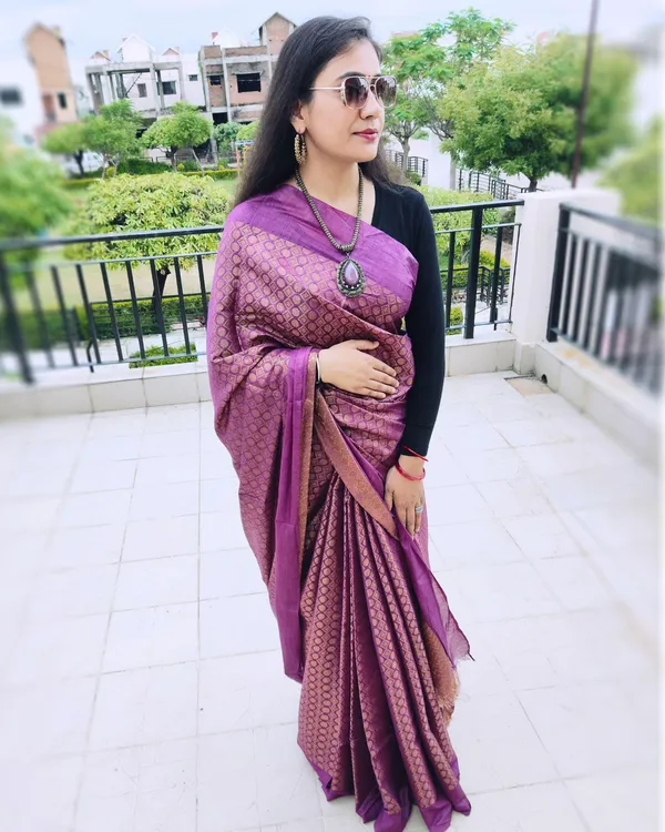 Katan_Silk_Jacquard_Saree_Pinkish_Purple