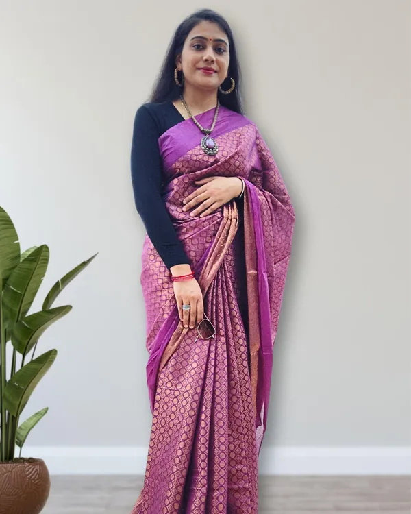 Katan_Silk_Jacquard_Saree_Pinkish_Purple