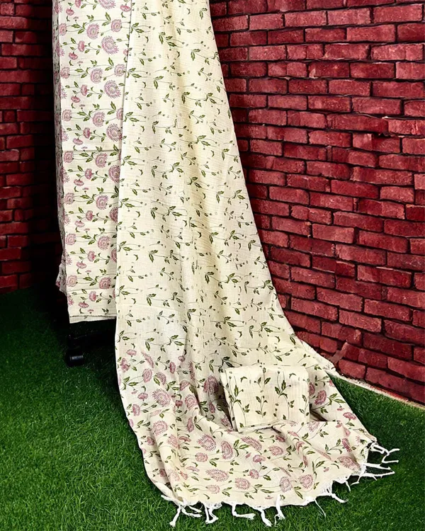 Blossom_Blockprinted_Khadi_Silk_Floral_Beige_Suit