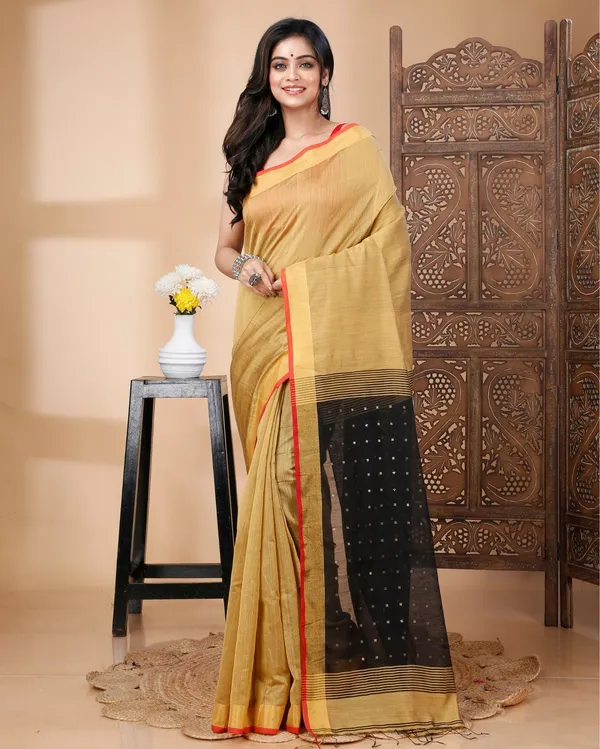 Lustrous_Pure_Silk_Goden_Yellow_Saree