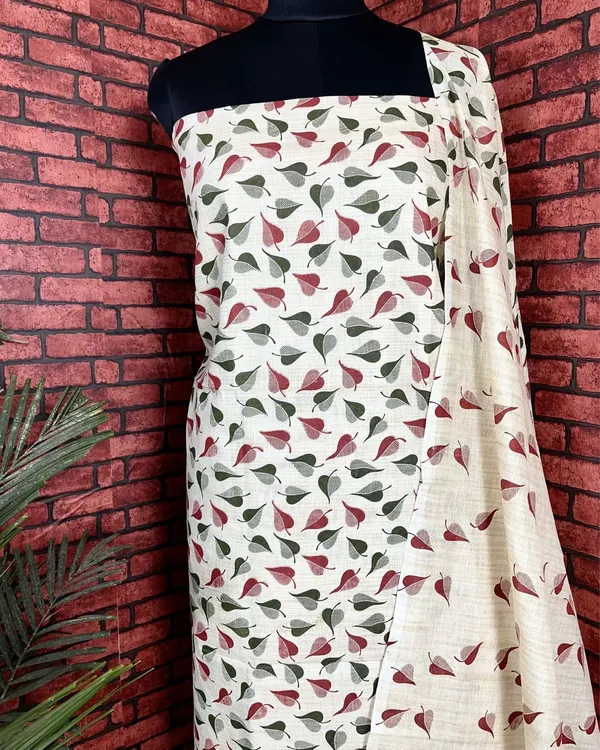 Blossom_Leafy_Blockprinted_Khadi_Silk_Beige_Suit