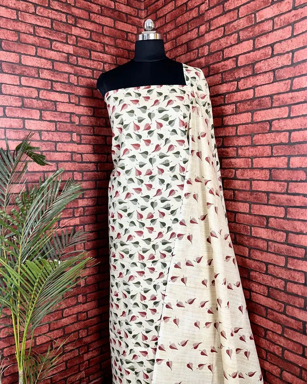 Blossom_Leafy_Blockprinted_Khadi_Silk_Beige_Suit