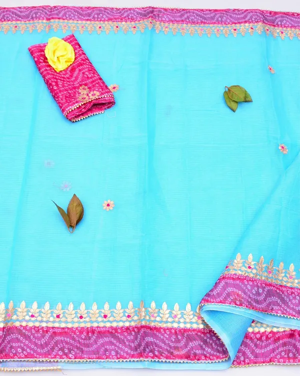 Celestial_Sheen_Kota_Doria_Sky_Blue_Saree