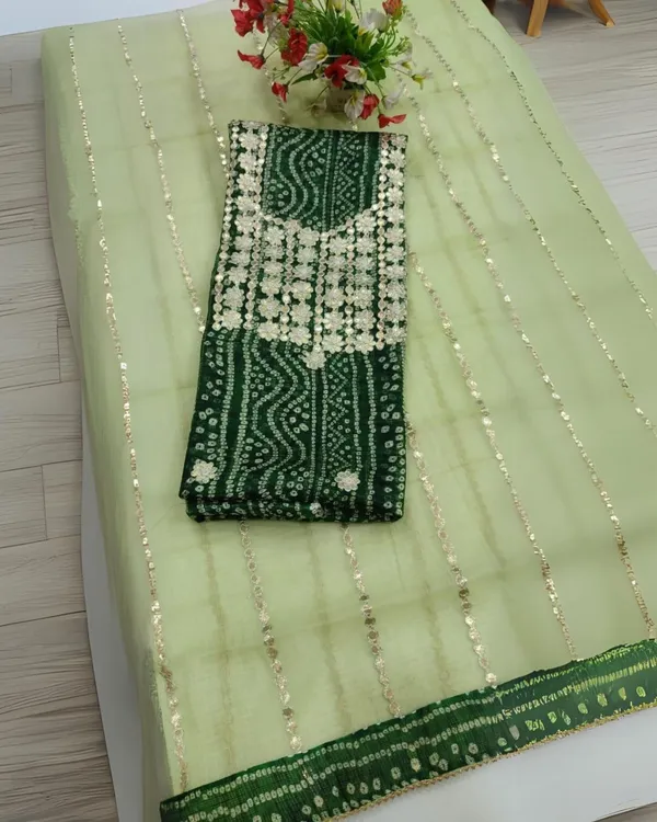 Glimmering_Green_Kota_Dori_Suit_(Top+Bottom+Dupatta)